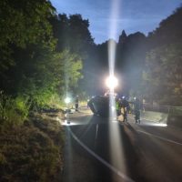 Pkw auf Dach